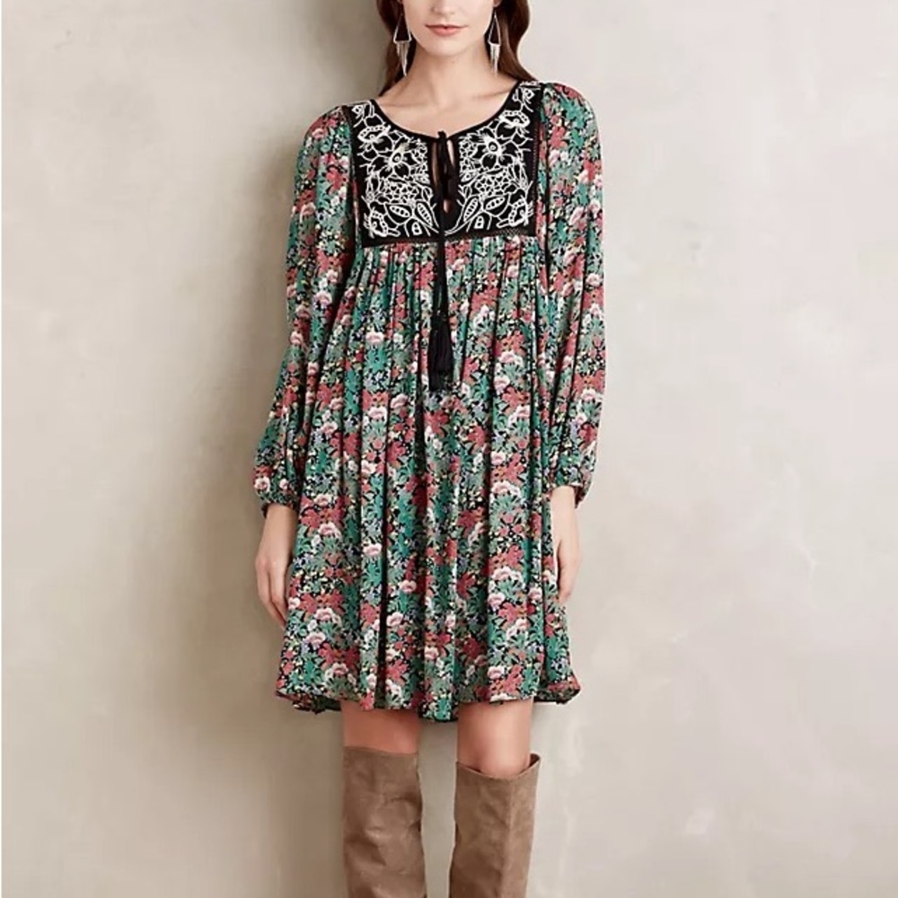 Anthropologie Ottova Peasant Dress Size S